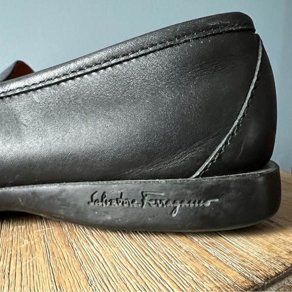 Salvatore Ferragamo Black Leather Loafers - Picture 3 of 10